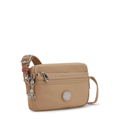 Kipling Abanu Slim Crossbody Bags Beige | AU4869VIE