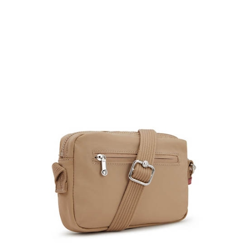 Kipling Abanu Slim Crossbody Bags Beige | AU4869VIE