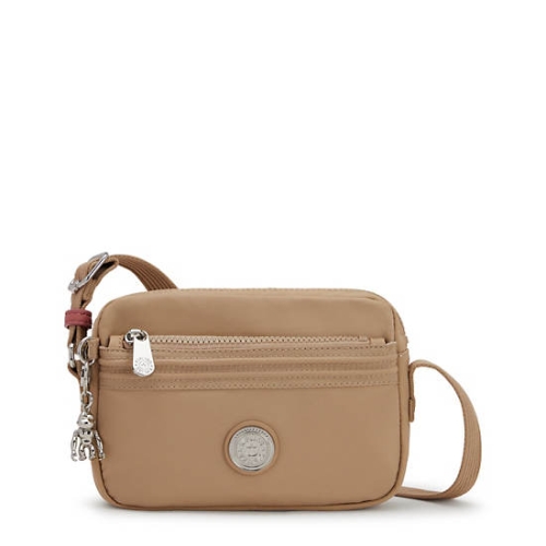 Kipling Abanu Slim Crossbody Bags Beige | AU4869VIE