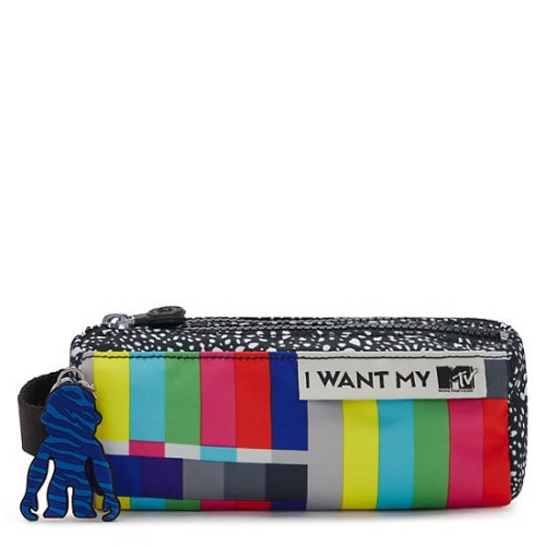 Kipling Allie MTV Pencil Case Pouches Multicolor | AU8304GPT