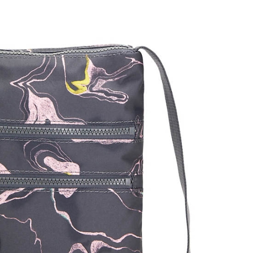 Kipling Alvar Printed Crossbody Bags Grey Multicolor | AU3705XLI