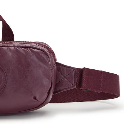 Kipling Alys Metallic Waist Bags Burgundy | AU1503VNF