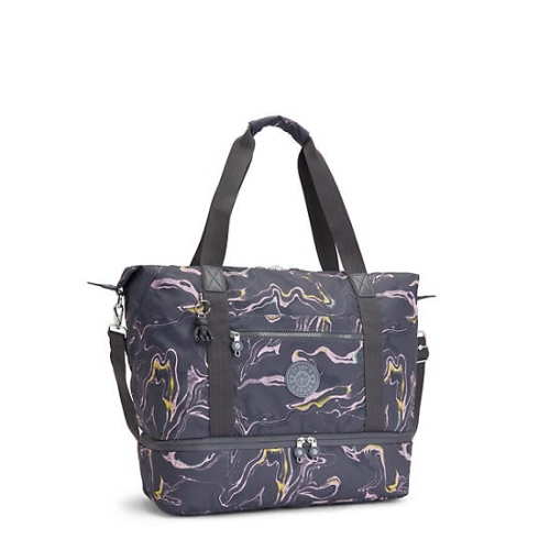 Kipling Art M Weekender Printed Tote Bags Grey | AU2340TDX