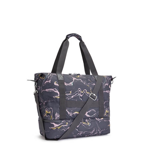 Kipling Art M Weekender Printed Tote Bags Grey | AU2340TDX