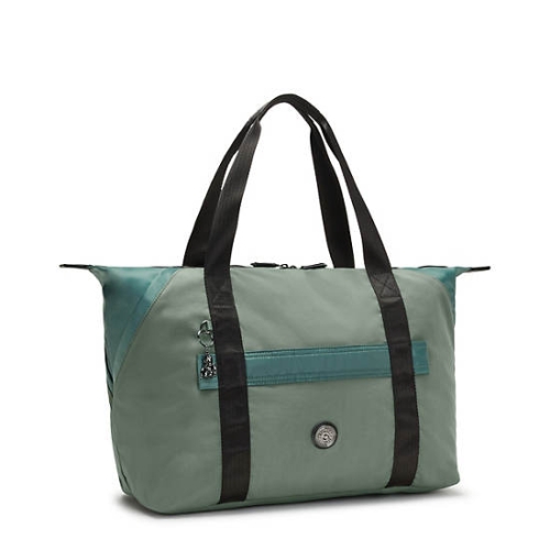 Kipling Art Medium Fashion Tote Bags Green | AU6482ULZ