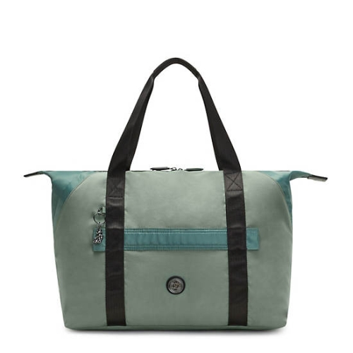 Kipling Art Medium Fashion Tote Bags Green | AU6482ULZ