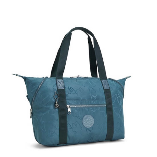 Kipling Art Medium Fashion Tote Bags Navy Grey | AU2158AKH