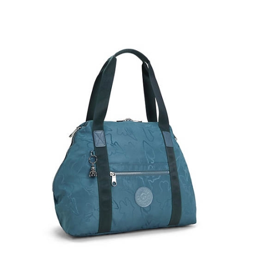 Kipling Art Medium Fashion Tote Bags Navy Grey | AU2158AKH