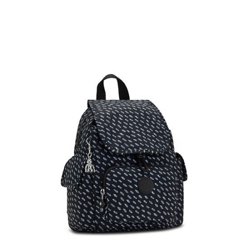 Kipling City Pack Mini Classic Printed Backpacks Blue | AU7560ZEC