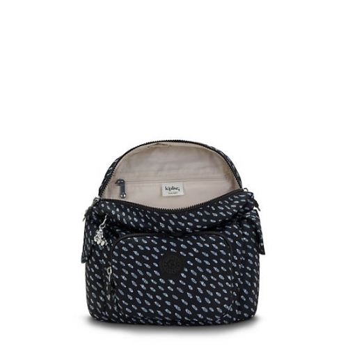 Kipling City Pack Mini Classic Printed Backpacks Blue | AU7560ZEC