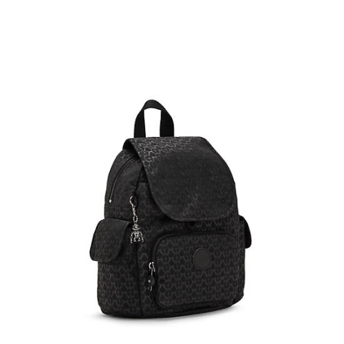 Kipling City Pack Mini Classic Printed Backpacks Black | AU8371GNR