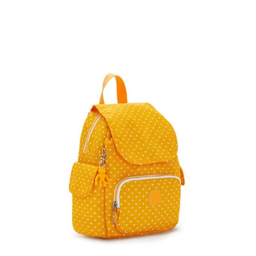 Kipling City Pack Mini Printed Backpacks Yellow | AU1349JDG