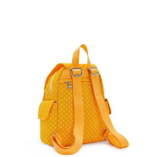 Kipling City Pack Mini Printed Backpacks Yellow | AU1349JDG