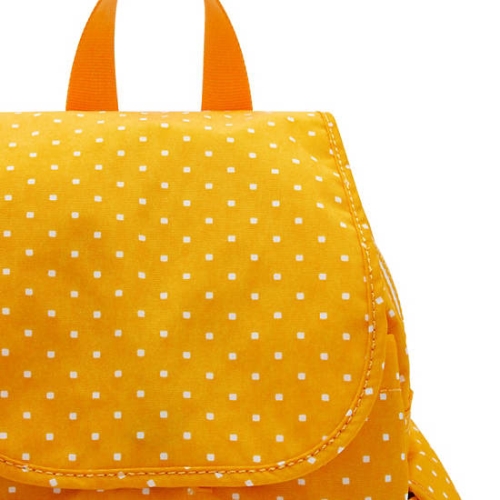 Kipling City Pack Mini Printed Backpacks Yellow | AU1349JDG