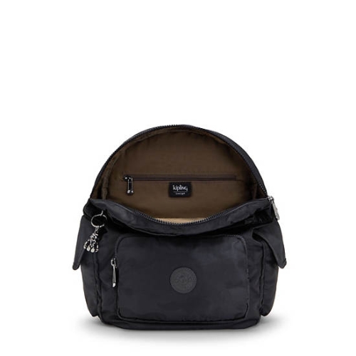 Kipling City Pack Small Classic Backpacks Black Camo | AU8164LCB