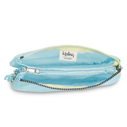 Kipling Creativity Extra Large Fashion Wristlet Handbags Blue | AU4853UXQ