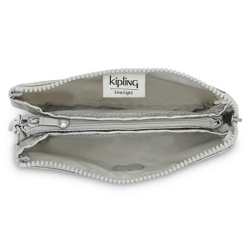 Kipling Creativity Large Classic Metallic Pouches Beige | AU9741HDE