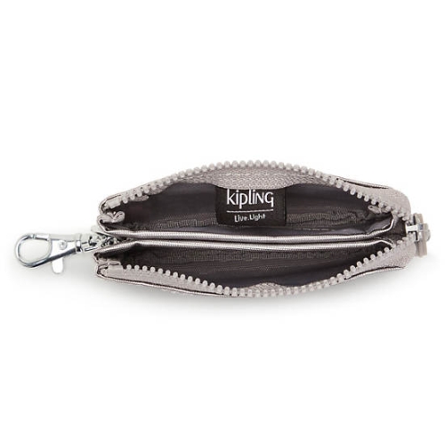 Kipling Creativity Mini Metallic Pouches Silver | AU1083VRK