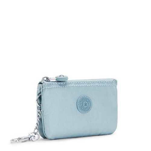 Kipling Creativity Mini Metallic Pouches Aqua | AU5987ZRA