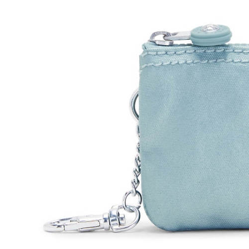 Kipling Creativity Mini Metallic Pouches Aqua | AU5987ZRA