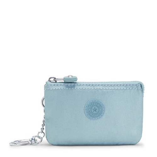 Kipling Creativity Mini Metallic Pouches Aqua | AU5987ZRA