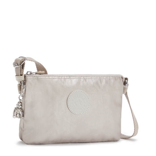 Kipling Creativity XB Metallic Crossbody Bags Beige | AU0175NIY