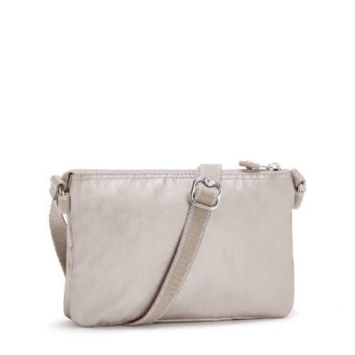 Kipling Creativity XB Metallic Crossbody Bags Beige | AU0175NIY