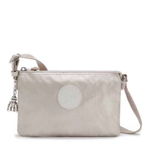 Kipling Creativity XB Metallic Crossbody Bags Beige | AU0175NIY