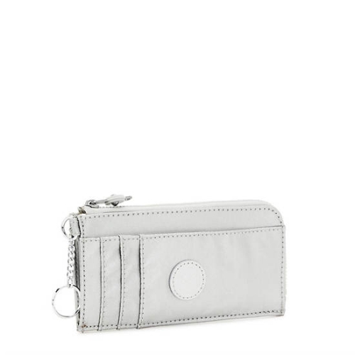 Kipling Dafni Metallic Wallets Silver | AU5670TRC