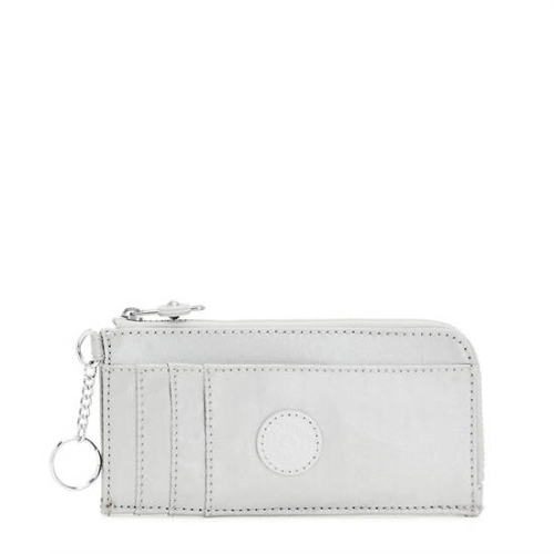 Kipling Dafni Metallic Wallets Silver | AU5670TRC