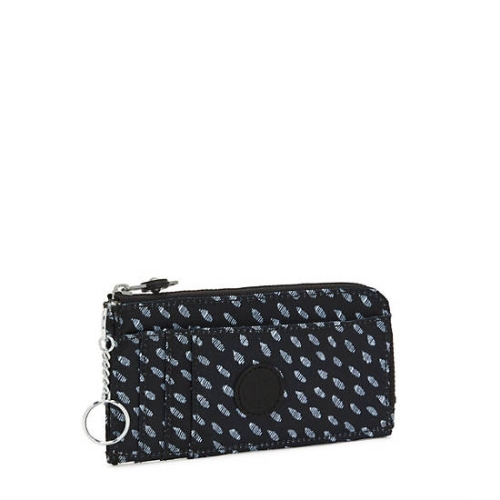 Kipling Dafni Printed Wallets Black White | AU8459SGI