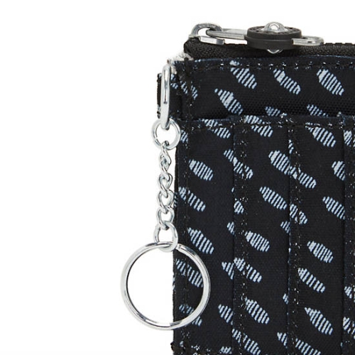 Kipling Dafni Printed Wallets Black White | AU8459SGI