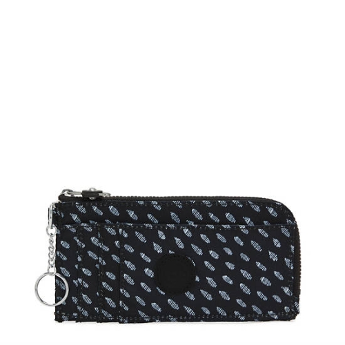 Kipling Dafni Printed Wallets Black White | AU8459SGI