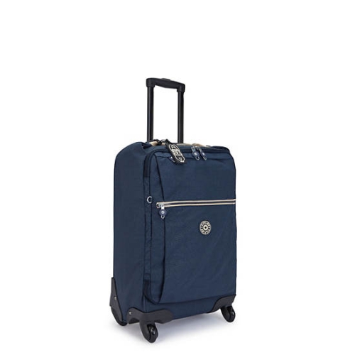 Kipling Darcey Small Printed Carry-On Rolling Suitcases Blue | AU4302XQE