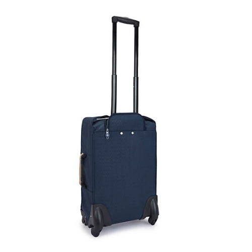 Kipling Darcey Small Printed Carry-On Rolling Suitcases Blue | AU4302XQE