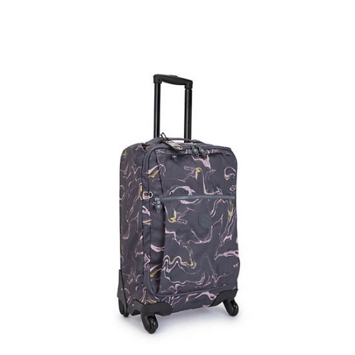 Kipling Darcey Small Printed Carry-On Rolling Suitcases Blue | AU5643QHL