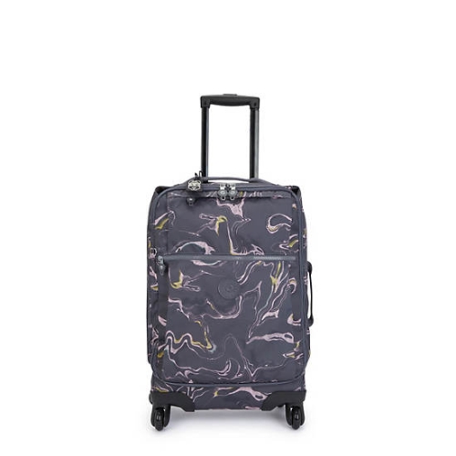 Kipling Darcey Small Printed Carry-On Rolling Suitcases Blue | AU5643QHL