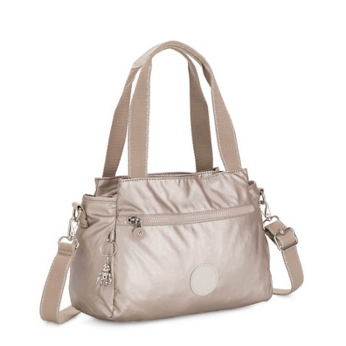 Kipling Elysia Metallic Shoulder Bags Beige | AU8546OXL