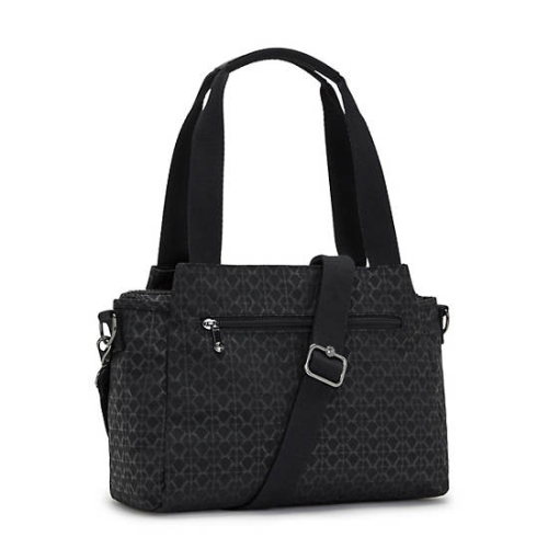 Kipling Elysia Printed Shoulder Bags Black | AU7146IBC