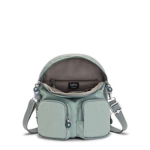 Kipling Firefly Up Convertible Backpacks Olive | AU7136GIJ