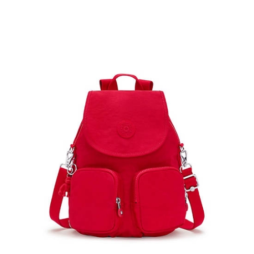 Kipling Firefly Up Convertible Backpacks Red | AU9852GEB