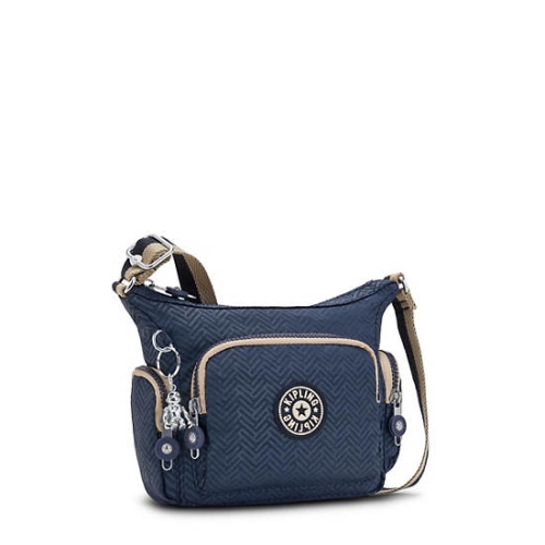 Kipling Gabbie Mini Printed Crossbody Bags Blue | AU1346AQE