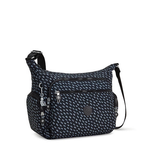 Kipling Gabbie Printed Crossbody Bags Black | AU7952UZN