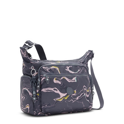 Kipling Gabbie Printed Crossbody Bags Grey | AU2349BIM