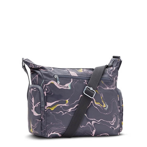 Kipling Gabbie Printed Crossbody Bags Grey | AU2349BIM