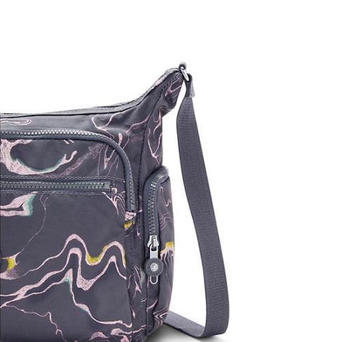 Kipling Gabbie Printed Crossbody Bags Grey | AU2349BIM