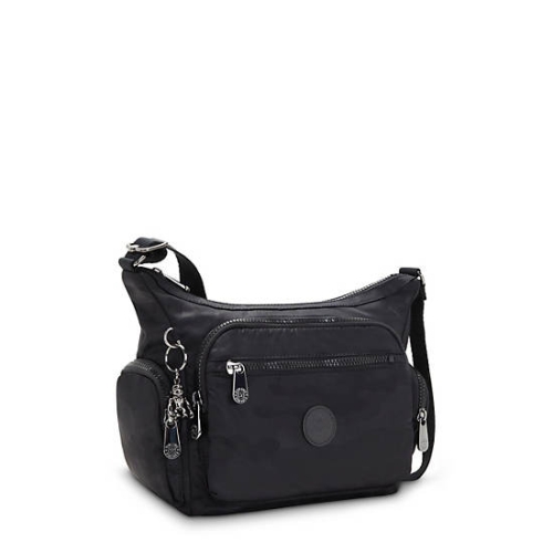 Kipling Gabbie Small Crossbody Bags Black Camo | AU6214YVZ