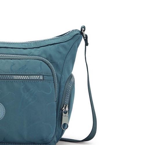 Kipling Gabbie Small Printed Crossbody Bags Navy Grey | AU2936HXE