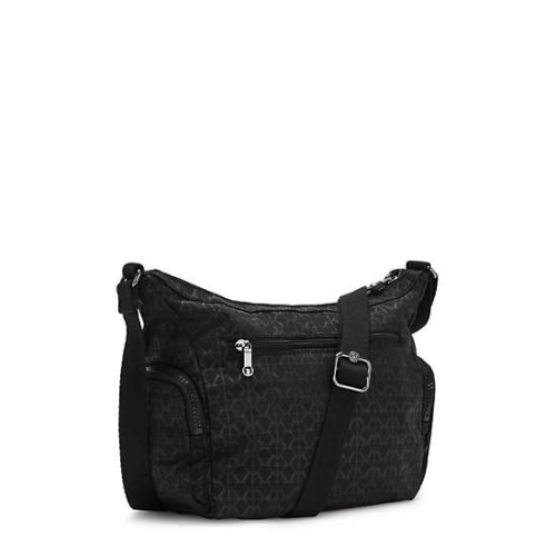 Kipling Gabbie Small Printed Crossbody Bags Black | AU6240PLQ