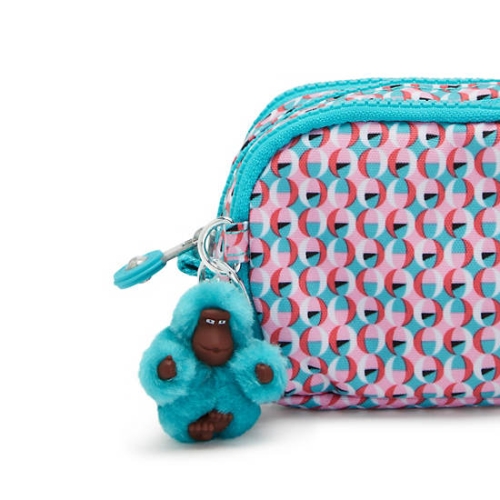 Kipling Gitroy Classic Printed Pencil Case Pink | AU9874MJS